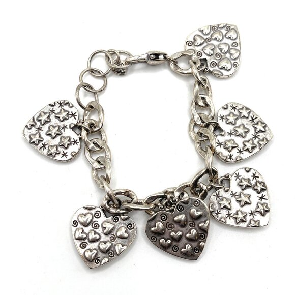 Brighton Groovy Heart Charm Bracelet - 3528 - Picture 2 of 3